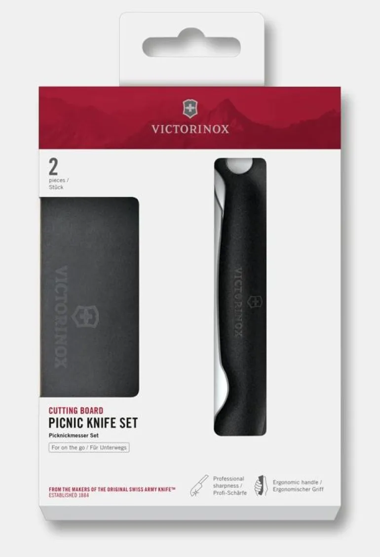 Set avec planche à découper et couteau de pique-nique