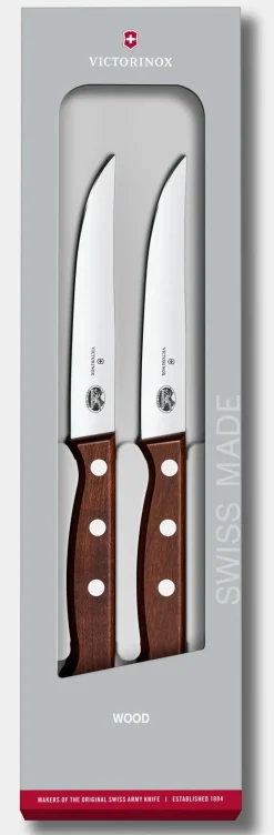 Set couteaux à steak Wood, 2 pièces