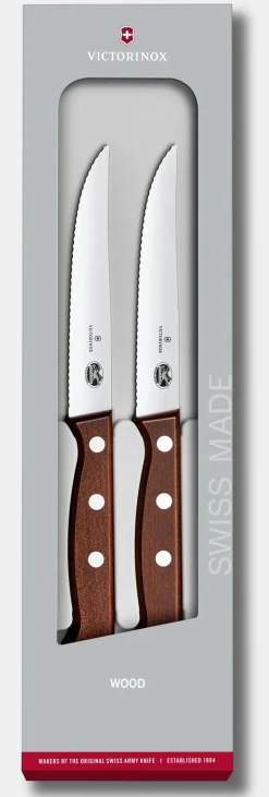 Set couteaux à steak Wood, 2 pièces