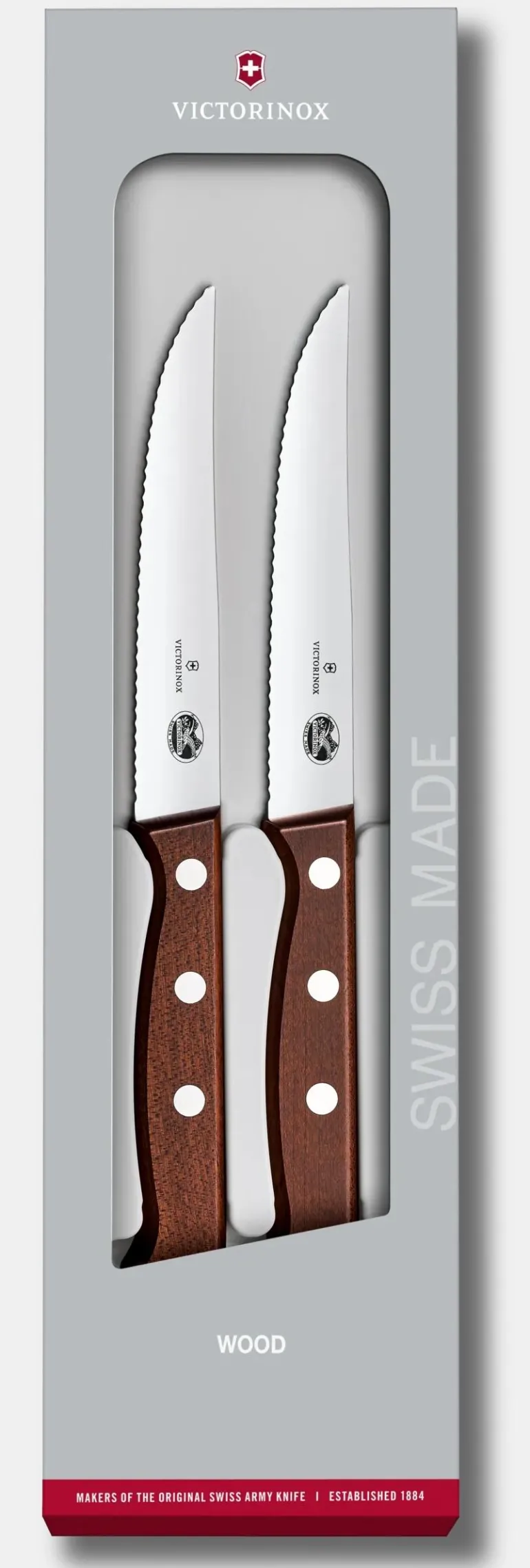 Set couteaux à steak Wood, 2 pièces