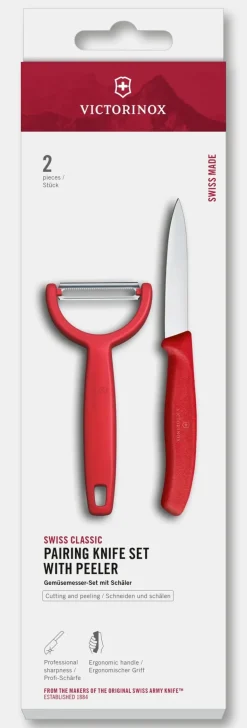Set de couteaux d’office Swiss Classic avec éplucheur en Y, 2 pièces